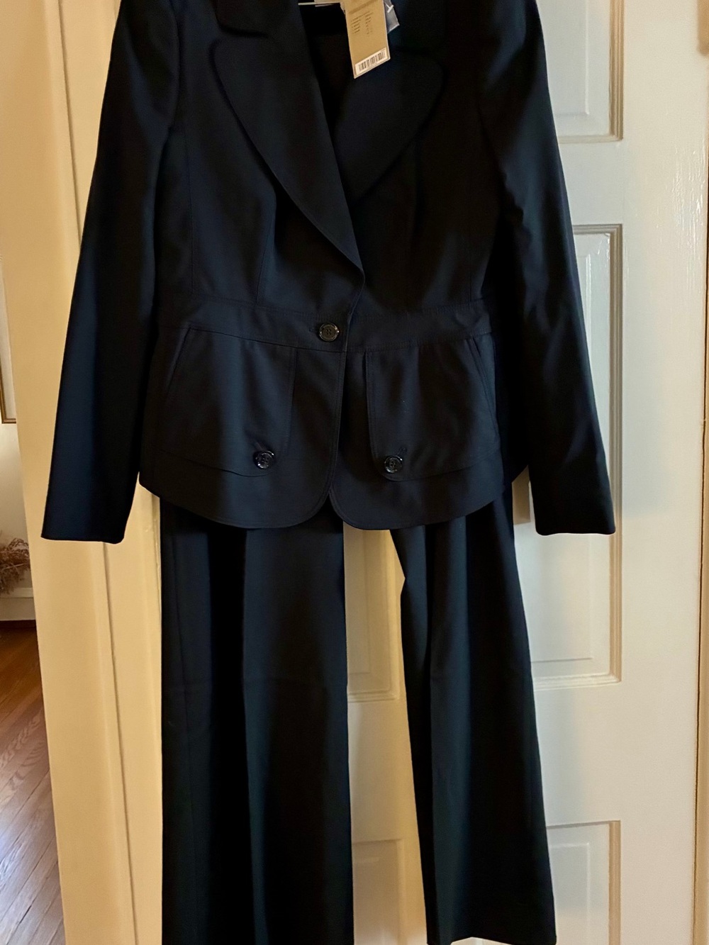 Burberry Black Tailored Blazer and Trouser Set